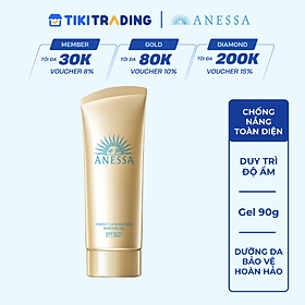 Kem chống nắng dạng gel dưỡng ẩm bảo vệ hoàn hảo Anessa Perfect UV Sunscreen Skincare Gel SPF50+ PA++++ 90g