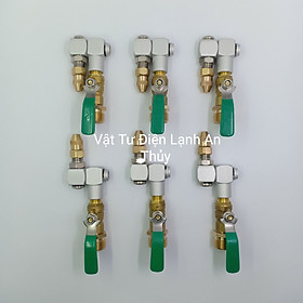 Mua Béc xịt rửa máy lạnh xoay 360 độ - Có Chỉnh Tia - Ngắn - phụ kiện máy xịt rửa xe chỉnh áp