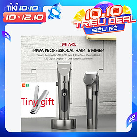Tông đơ cắt tóc xiaomi RIWA lưỡi thép không gỉ mạnh mẽ, màn hình LED có thể được làm sạch, tiếng ồn thấp
