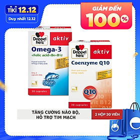 Bộ đôi tăng cường sức khỏe não bộ và tim mạch Doppelherz Omega 3 +