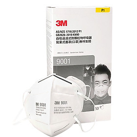 Khẩu trang lọc bụi 9001 3m p1, lọc tối thiểu 80%