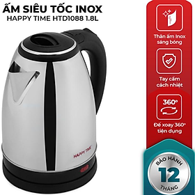 Ấm siêu tốc HAPPY TIME SUNHOUSE Inox 1.8L HTD1088 - Hàng chính hãng