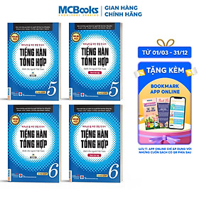 Hình ảnh sách Combo 4 Cuốn Tiếng Hàn Tổng Hợp Cao Cấp 5 và 6 Bản Đen Trắng - Học Kèm App Và Khóa Học Online