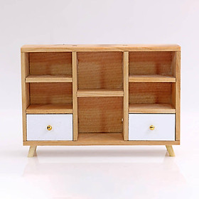 Miniature Wooden Cabinet for 1:12 Dollhouse Furniture Life Scene Accessory