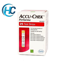 Que Thử Đường Huyết Accu-Chek Performa Hộp 25 - 50 que