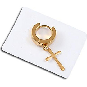 Bông tai nam khoen Thánh giá