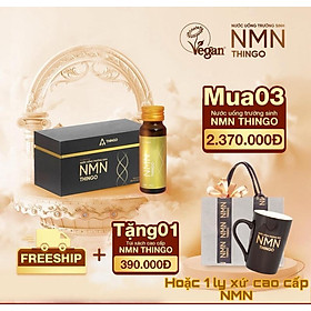 Combo 3 SET Nước Uống NMN Thingo + Tặng Cốc NMN hoặc Túi NMN cao cấp chính hãng