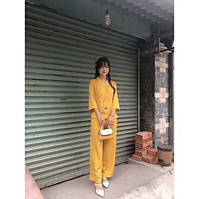 Đồ Lam Đi Chùa # Bà Lai Lụa Pháp Cao Cấp