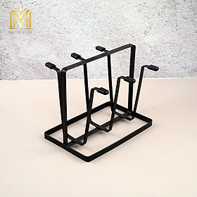 Mua GIÁ TREO CỐC KIM LOẠI CHỐNG GỈ JX4 MÀU ĐEN