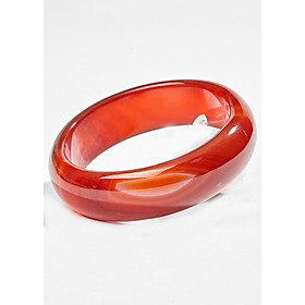 Vòng Tay Đá Mã Não Đỏ Over-Size Ni 60 Ngọc Quý Gemstones