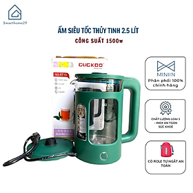Mua Ấm Siêu Tốc Thủy Tinh 2.5L Công Suất Lớn 1500W - Ấm Đun Nước Pha Trà Siêu Nhanh - Bình Đun Siêu Tốc Cao Cấp Hàn Quốc - HÀNG CHÍNH HÃNG MINIIN