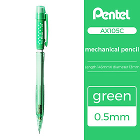 Bút Chì Kim Pentel Fiesta AX105C Ngòi 0.5mm | Thiết Kế Hiện Đại | Trang Bị Đầu tẩy | 4 Màu Vỏ