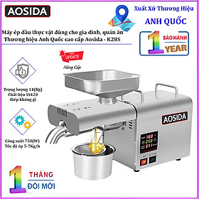 Mua Máy ép dầu thực vật dùng cho gia đình  quán ăn. Thương hiệu Anh Quốc cao cấp Aosida - K28S. HÀNG CHÍNH HÃNG
