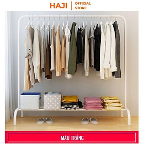 Mua Giá treo quần áo HAJI kèm kệ để áo quần  giày dép khung sắt sơn tĩnh điện chống gỉ chắc chắn  chịu lực tốt C60