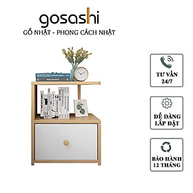 Mua Kệ đầu giường gỗ MDF Gosashi Tap1Ngan - loại 1 ngăn kéo  bo viền góc mềm mại  dễ dàng lắp đặt  thiết kế hiện đại