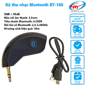 Bộ thu nhạc Bluetooth BT-188 Dùng nghe nhạc trên xe hơi