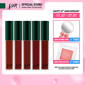 Son kem lì Bbia Last Velvet Lip Tint Asia Edition 5g (5 Màu)