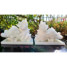 Mua Cặp Tùy Hưu phong thủy dài 10cm  12cm  15cm  20cm  đá tự nhiên có đế
