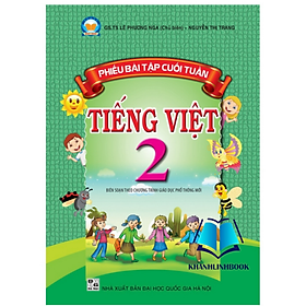 Sách Phiếu Bài tập cuối tuần Tiếng Việt 2 - Cánh Diều