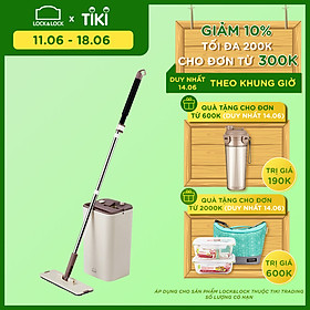 Bộ Cây Lau Nhà Lock&Lock Squeeze Flat Mop ETM471