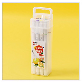 Hộp bút lông màu nước 2 đầu dành cho các bé - 12/18/24/36 màu