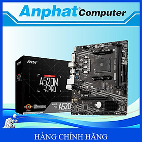 Mua Bo Mạch Chủ Main MSI A520M-A PRO Socket AMD AM4 – Hàng Chính Hãng