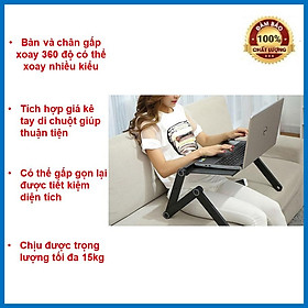 Mua BÀN LAPTOP CHÂN CHỮ Z CÓ ĐẾ TẢN NHIỆT