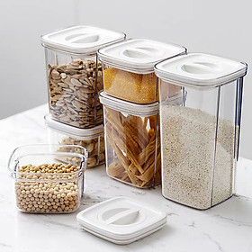 Combo 5 hộp đựng bánh, mức, ngũ cốc, bảo quản thực phẩm Kitchen Grain Storage Box