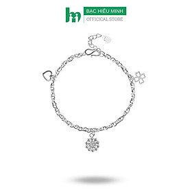 Lắc Tay Lắc Chân Bạc Ta Nguyên Chất Cho Bé Yêu Bạc Hiểu Minh LTE526 Hoa Tuyết - Bảo Hành Vĩnh Viễn ( Hàng Chính Hãng )