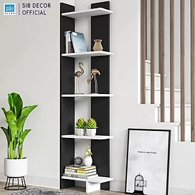 Hình ảnh Kệ Sách Để Góc Tường SIB Decor Đơn Giản Mà Đẹp