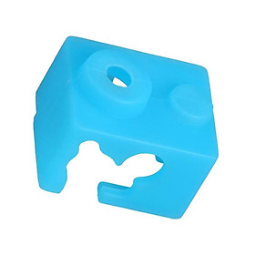 3D Printer Part Heated Block Silicone Socks Wrap Case Protective Cover Blue