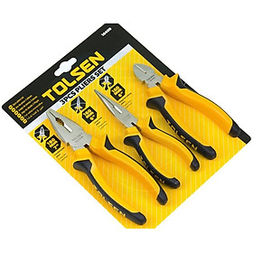 Mua BỘ 3 KÌM RĂNG - CẮT - NHỌN (180MM 160MM 160MM) TOLSEN 10400 - HÀNG CHÍNH HÃNG