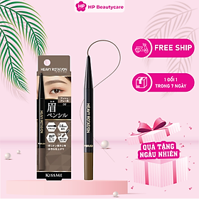 Bút Chì Sáp Kẻ Lông Mày Chống Lem Trôi ,Lõi Siêu Mịn Kissme Heavy Rotation Eyebrow Pencil (0,09g)