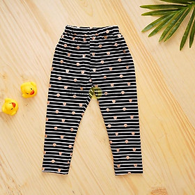 Quần legging thun bé gái 4LOVA dáng ôm co giãn 4 chiều họa tiết đáng yêu