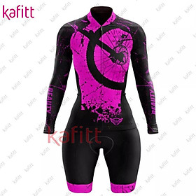 Kafitt chuyên nghiệp dành cho phụ nữ tay đua dài tay áo sơ mi bình bộ xe đạp leo núi Macaquinho ciclismo nữ công ty jumpsuit Color: kafitt20-115-1 Size: XXS