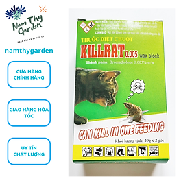 Thuốc diệt chuột killrat 1 hộp 2 gói 40gr