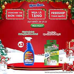 Combo 03 Chai Nước Giặt Cổ Áo Mao Bao 600ml