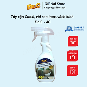 Dung Dich Tẩy Cặn Canxi, Làm Sạch vòi sen Inox, Cabin, vách kính nhà tắm Dr.C CHÍNH HÃNG (Chai 300ml)