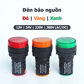 Đèn LED báo nguồn VaneAims AD16-22DS 12V 24V 220V 380V AC DC