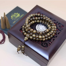  Tặng HộpVòng Tay Chuỗi Tràng Hạt 108 6mm Trầm Tốc Việt - Trầm Hương Tự Nhiên