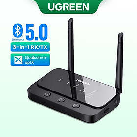 Mua Bộ thu phát Bluetooth 5.0 UGREEN 3 trong 1 với dây cáp truyền tín hiệu âm thanh HD RX/ TX 100M hàng chính hãng