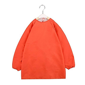 Hình ảnh Painting Drawing Apron Children Long Sleeve Smock Cooking L Blue - as described