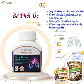 Bổ Phổi Úc Vitatree Lung Detox Giúp Hỗ Trợ Giảm Ho