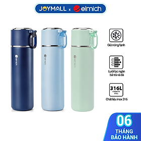 Mua Bình giữ nhiệt inox 316 Elmich EL8315 480ml  Hàng chính hãng  nắp dùng làm cốc  có lưới lọc -JoyMall