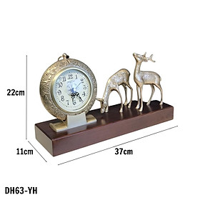 Mua Tượng đồng hồ Gà Trống phong cách Tân Cổ Điển độc đáo DH64