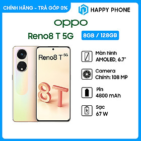 Mua Điện thoại OPPO Reno8 T 5G (8GB/128GB) - Hàng Chính Hãng