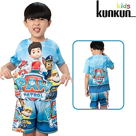 Đồ Bộ Thun Lạnh Có Tay In 3D cho bé trai hình Những Chú Chó Cứu Hộ Paw Patrol