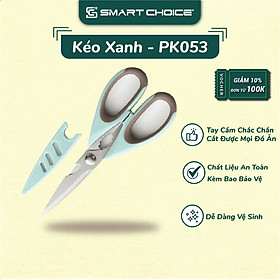 Kéo Nhà Bếp Đa Năng SMARTCHOICE Kéo Xanh Kèm Vỏ Bảo Vệ Cao Cấp Không Gỉ SCG-PK053-X