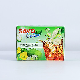 SAVO Ice Tea Bí Đao Winter Melon Ice Tea - Hộp 16 gói x 15g