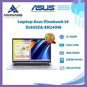 Mua Laptop Asus X1402Z (X1402ZA-EK249W) i3-1220P/4GD4/512G/14.0FHD/FP/WiFi6/BT5/3C42Wh/W11SL/BẠC - Hàng Chính Hãng - Bảo Hành 24 Tháng